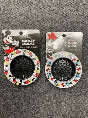 Disney Mickey and Minnie Mouse Kitchen Sink Strainers NWT